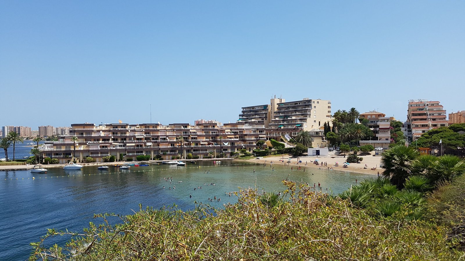 Vista costera de La Manga del Mar Menor
